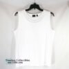1094 Rafaella Studio White Sleeveless Scooped Neck Sports Shirt PL 1