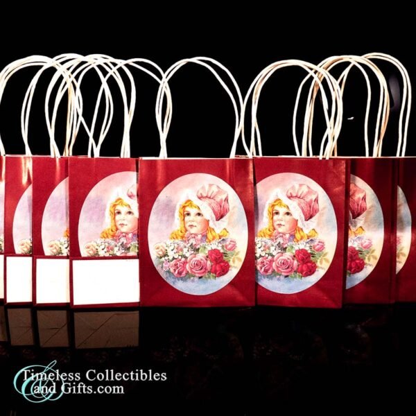 12 Pack Wang Victorian Girl Small Gift Bags 7 copy