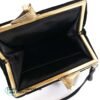 1940s Retro Black Velvet Pearl Clasp Clutch Purse 9