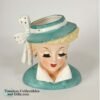 1955 Woman Head Figure Green Hat 2