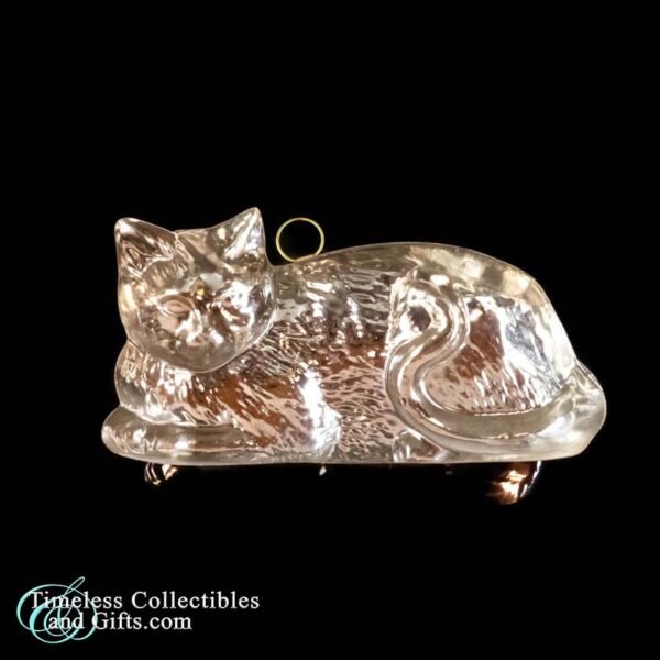 1970s Copper Colored Tin Cat Baking Mold 3