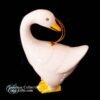 1980s Porcelain Ceramic White Goose Ornament Looking Back 3