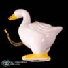 1980s Porcelain Ceramic White Goose Ornament Standing Straight 5