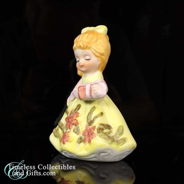 1980s Royal Coronet Little Girl Figurine Carrying a Present 4a