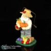 1980s Vintage Old Farmer Hand painted Ceramic Figurine Ornament 5a