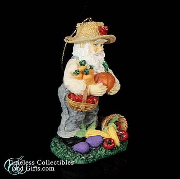 1980s Vintage Old Farmer Hand painted Ceramic Figurine Ornament 6a