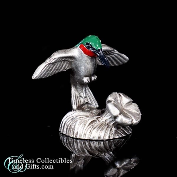 1984 Rawcliffe Miniature Pewter Hummingbird Figurine 4a