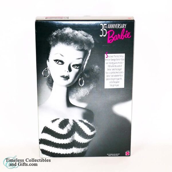 1993 35th Anniversary Barbie Doll Original 1959 Doll Package Reproduction Special Edition 5