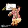 1997 Enesco Tiny Tompkins Sleeping Bear Ornament Red Stripe 4
