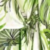 Alfani Faux Wrap Top Pgree Palm Frond Design Long Sleeve PL 2