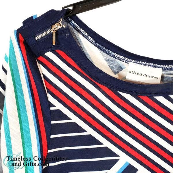 Alfred Dunner Multi Color Striped Top 2