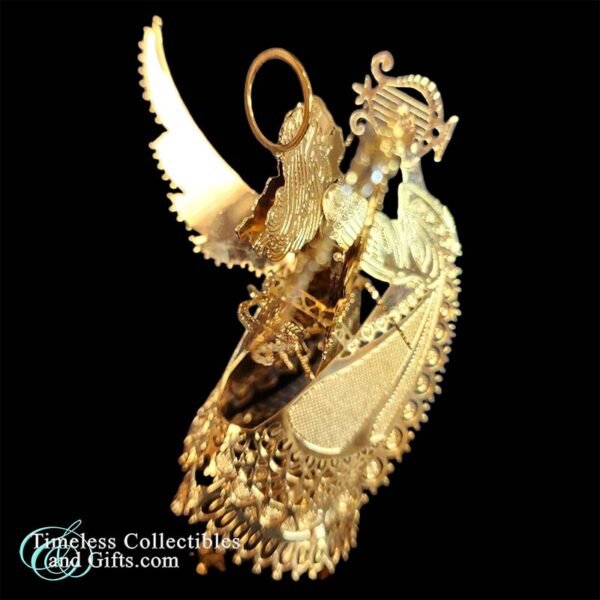 Brass Angel Playing Lyre Ornament 2 copy