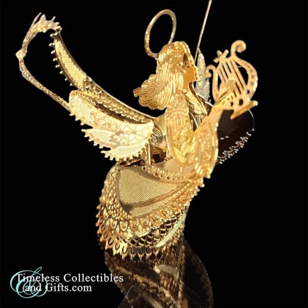 Brass Angel Playing Lyre Ornament 8 copy