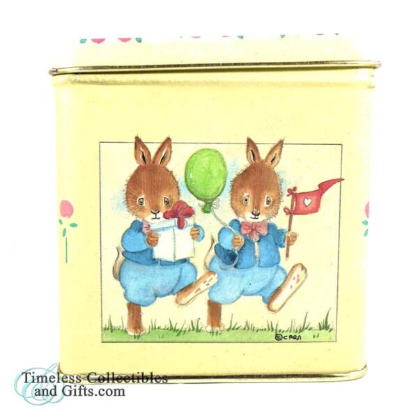 Bristol Ware Tin Box English Rabbits 4 1