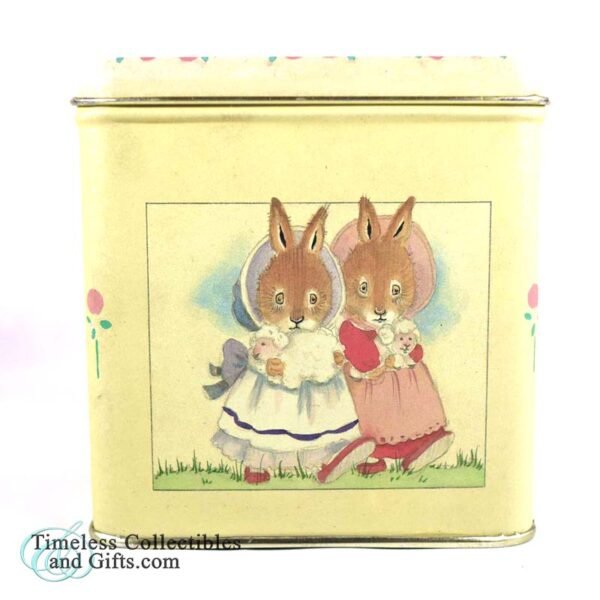Bristol Ware Tin Box English Rabbits 5 1