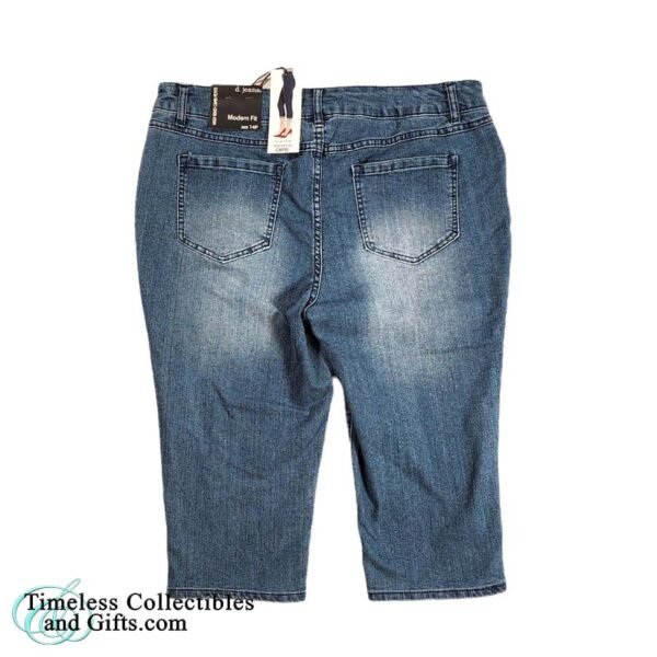 D.Jeans Modern Fit High Waist Capris Petite Denim Jeans 14P 2