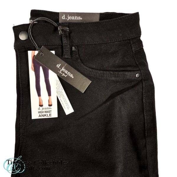D.Jeans Womens High Waist Ankle Petite Dark Rinse Jeans 12P 3