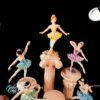 Enesco Pewter Ballerinas and Roman Stand 20