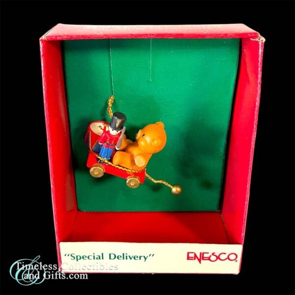 Enesco Small Wonders Special Delivery Nutcracker Teddy Bear 1 copy
