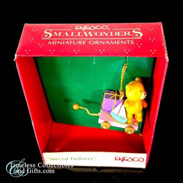 Enesco Small Wonders Special Delivery Teddy Boat 2 copy