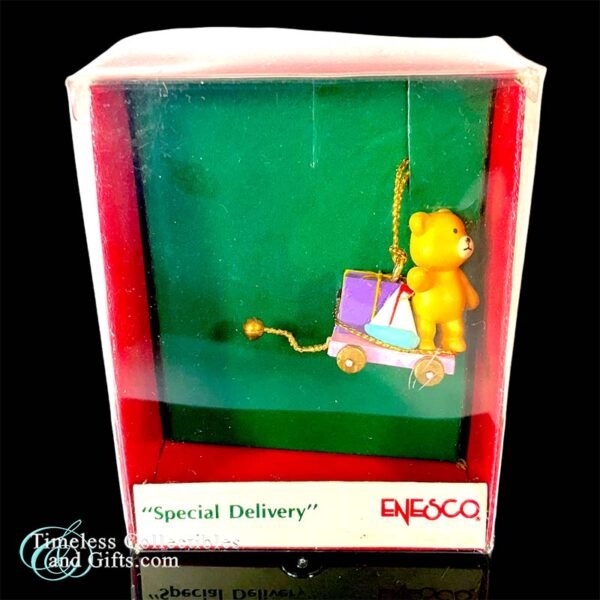 Enesco Small Wonders Special Delivery Teddy Boat 7 copy