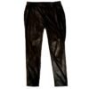 Faded Glory Women Black Faux Suede Leather Pants 1