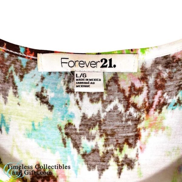 Forever 21 Multicolor Green Brown Top 3