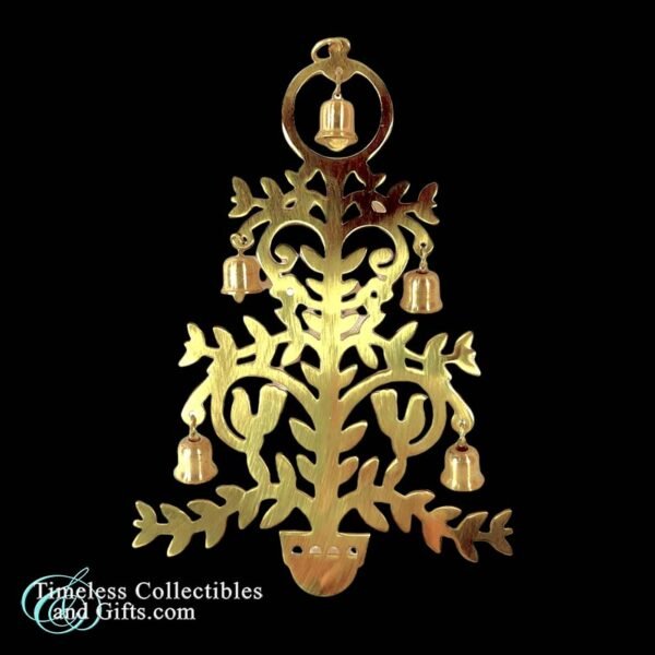 Hallmark Solid Brass Tree Chimes Ornament 1 1