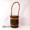 Japanese Ikibana Woven Twig Basket 2 1