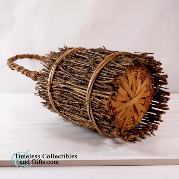 Japanese Ikibana Woven Twig Basket 4 1