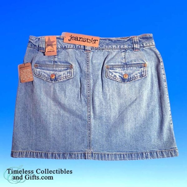JeanStar Jean Skirt Indigo Denim Stretch 5 Pockets Size 14 2