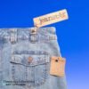 JeanStar Jean Skirt Indigo Denim Stretch 5 Pockets Size 14 4