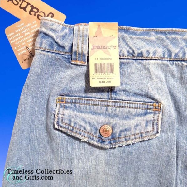 JeanStar Jean Skirt Indigo Denim Stretch 5 Pockets Size 14 5