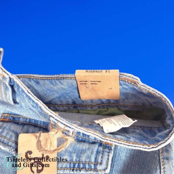 JeanStar Jean Skirt Indigo Denim Stretch 5 Pockets Size 14 6