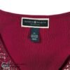 Karen Scott Petite Red Silver Stud V Neck Pullover Top Size PL 5