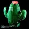 Large Polilshed Ceramic Green Cactus with Lid 1