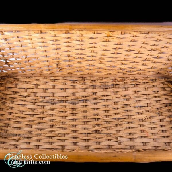 Ledge Basket Bamboo Wicker Rattan 22 Inch 11