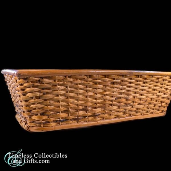Ledge Basket Bamboo Wicker Rattan 22 Inch 3