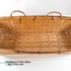 Ledge Basket Chinese Two Tone Bamboo Wicker Rattan 16 Inch 6