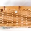 Ledge Basket Chinese Two Tone Bamboo Wicker Rattan 16 Inch 8
