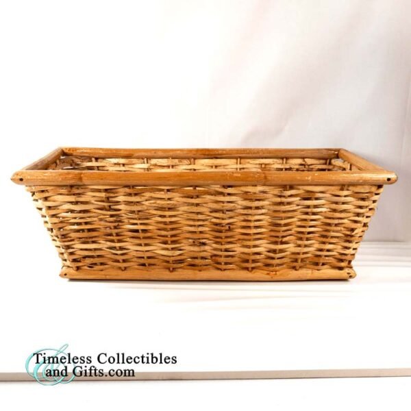 Ledge Basket Natural Bamboo Woven Reed Rattan 15 1