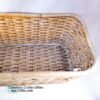 Ledge Basket Whitewash Bamboo Woven Rattan 24 Inch 4