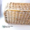 Ledge Basket Whitewash Bamboo Woven Rattan 24 Inch 8