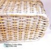 Ledge Basket Whitewash Bamboo Woven Rattan 24 Inch 9