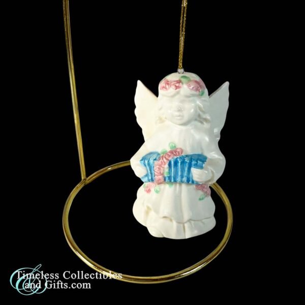 Midwest Porcelain Angel with Blue Accordion 3