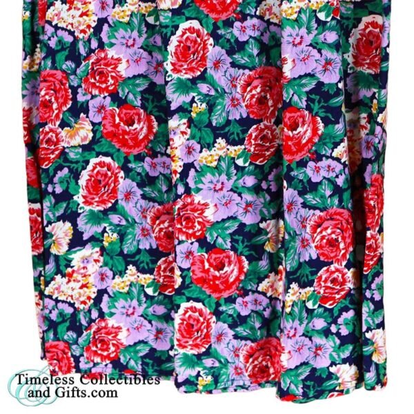Notations Long Maxi Skirt Floral Print Size M 2