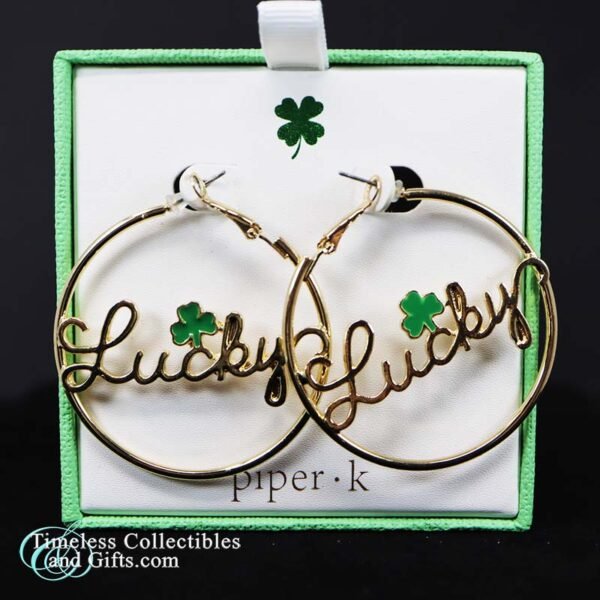 Piper K Lucky Shamrock Earrings 2