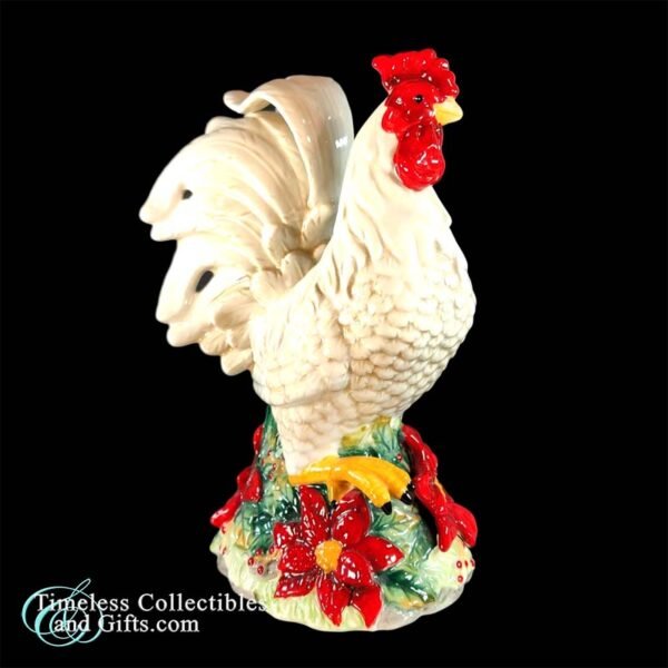 Porcelain Red White Rooster 2 copy