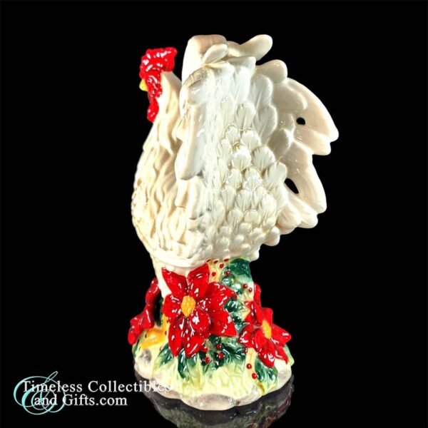 Porcelain Red White Rooster 3 copy
