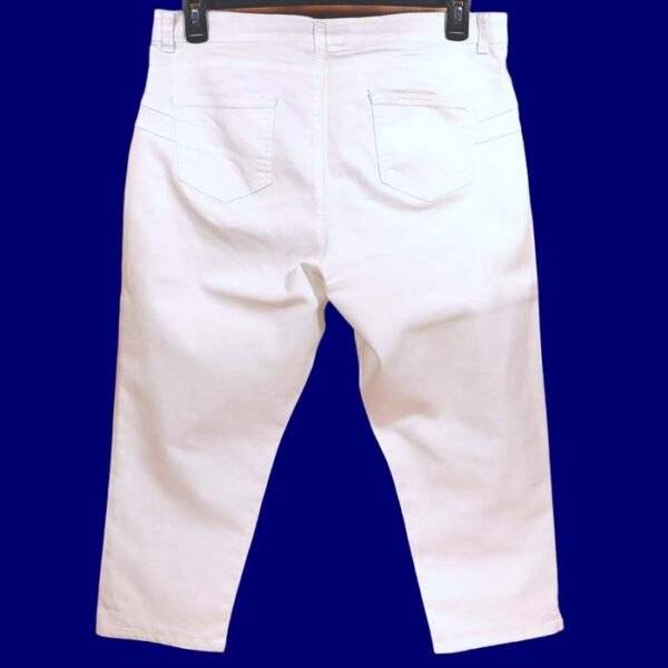 Rockmans White Stretch Denim Jeans Size 14 2